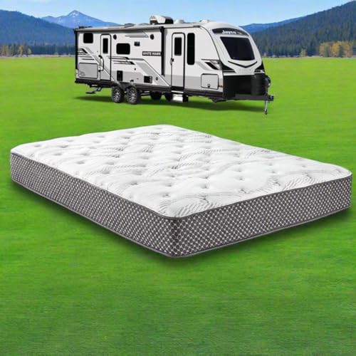 RV Mattress Solutions WanderRest Cool Hybrid 10" RV Mattress with Cooling Gel Memory Foam (Short Queen-60x74) Medium