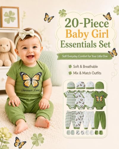 Image of Baby Boy Girl Clothes Preemie Newborn Must Have Infant Essentials Outfits 20 Piece Clothing 0-18 Months