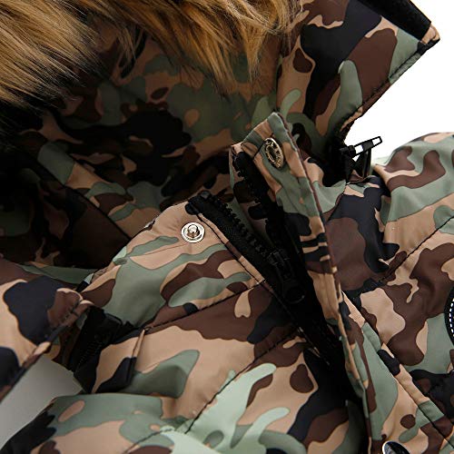 Toddler Kids Baby Boys Fleece Lined Down Jacket Removable Hooded Coat Warm Thicken Windproof Outerwear for 1~5T3