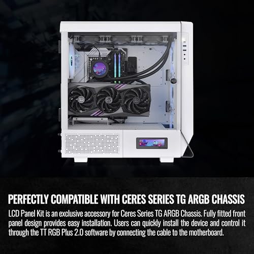 Image of Thermaltake Ceres Series Snow LCD Panel Kit, 3.9 inch LCD Display, Supported by TT RGB Plus 2.0 Software, Presents Real time Information, Easy Customization, AC-064-OO6NAN-A1