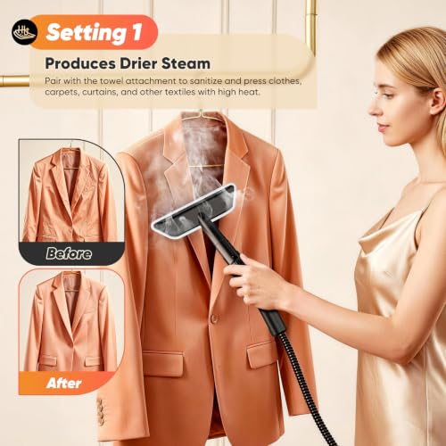 Image of Steam Cleaner for Home, Battery-Free Trigger Control, Steamer for Cleaning