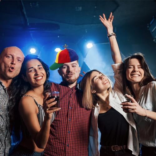 Xmart Propeller Mütze Lustige Mütze Einstellbar Hubschraubermütze Erwachsene Kinder Cap Lustig Kommt Mit Einer Nerd-Brille Propeller Hut Perfekt für Partys Karneval Festivals und KostüMpartys