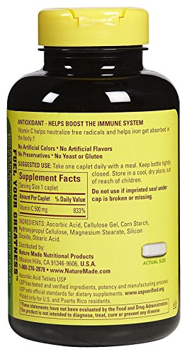 Nature Made Vitamin C 500 Mg 500 Count Caplets #TOP11