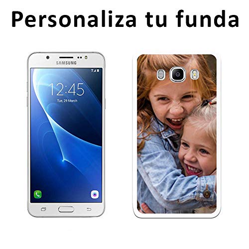 Mookase Funda Carcasa Personalizada para Samsung Galaxy J5 2016 con tu Foto, Dibujo o Texto (Básica)
