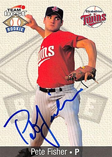 Sports Memorabilia Autograph Warehouse 344142 Pete Fisher Autographed Baseball Card - Minnesota Twins, FT 1999 Team Best No. 25 Rookie