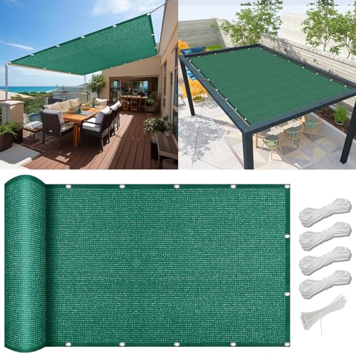 Filet d'ombrage rectangle vert foncé pour terrasse et grand balcon - 2