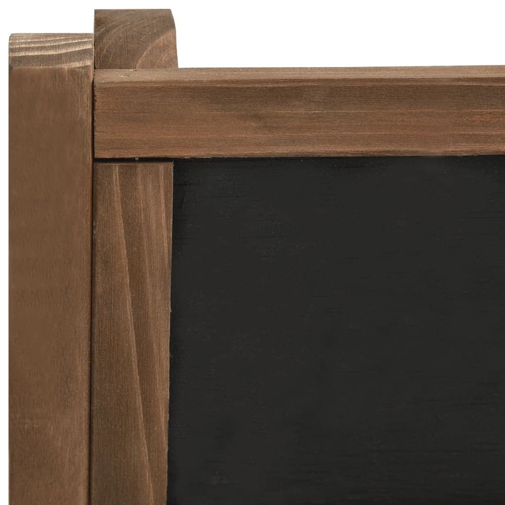 Supporto per fiori a 3 livelli, 40 x 30 x 90 cm, in legno di abete massiccio | Scaffale per piante con 3 ripiani, lavagna per appunti, senza montaggio, per interni
