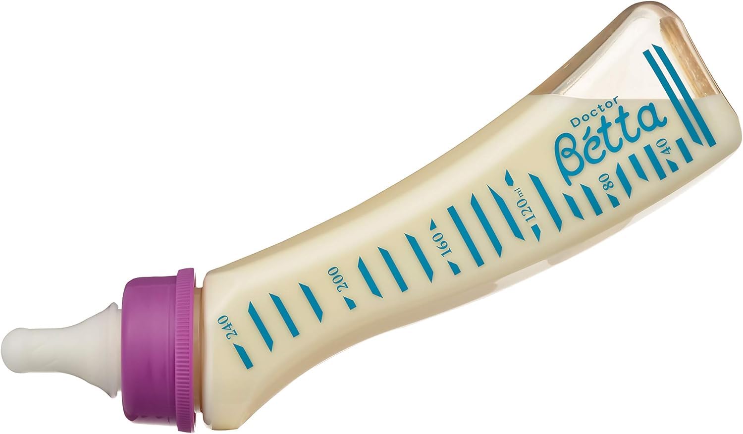 Betta Baby Bottle?Jewel?, S1-240ml, Fast Flow, Yellow Cap, Blue Markings