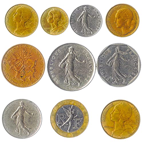 Monedas antiguas mixtas Francia 1944-2002 miniatura 2