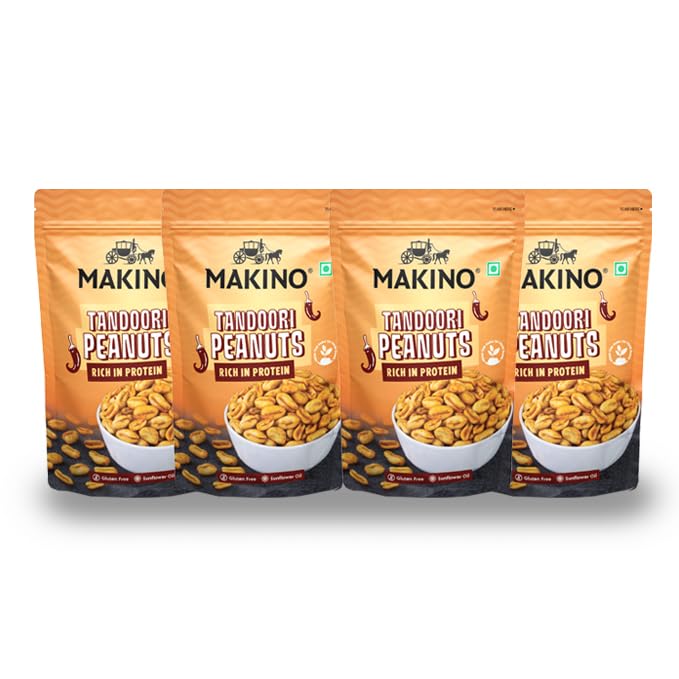 Makino Roasted Tandoori Peanuts Each 150 gm | Pack of 4 (B0DCZKFHV3) Amazon Price History, Amazon Price Tracker