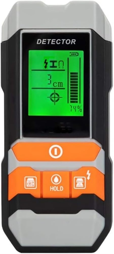 Skaner Ścienny 4 W 1 Z Wyświetlaczem Lcd Hd Do Wykrywania Środka I Krawędzi Metalu, Słupków, Przewodów Ac I Rur
