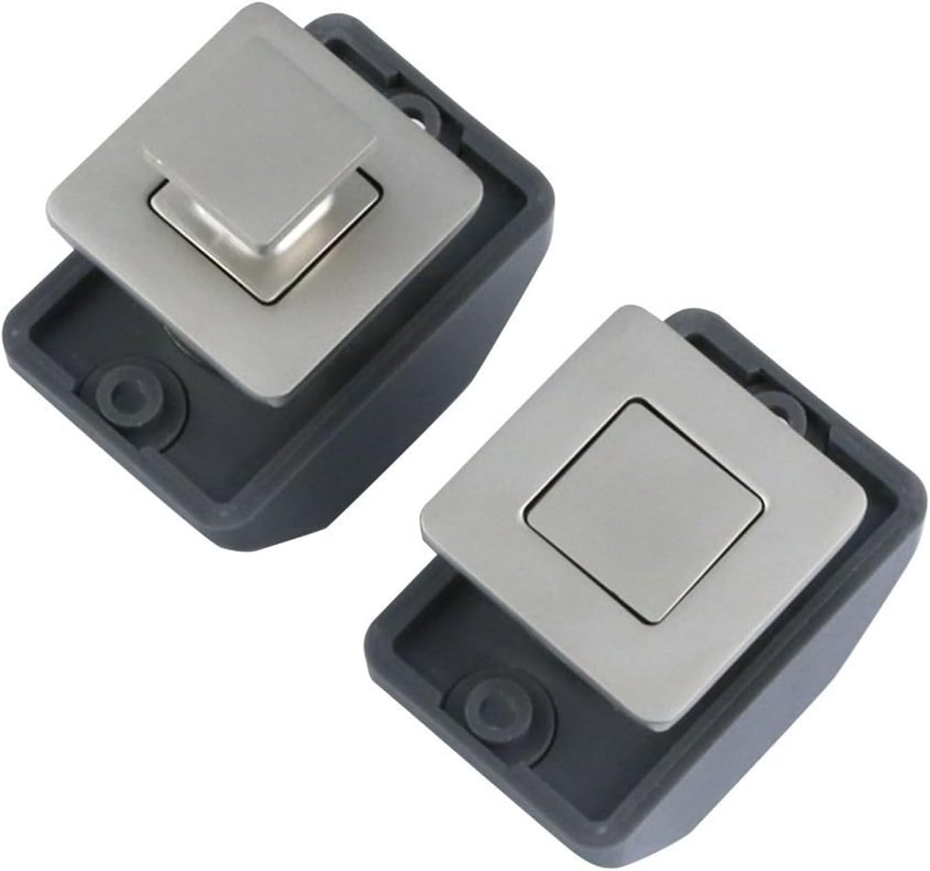 Camper Car Push Lock RV Caravan Boat Home Cabinet Drawer Latch Button Lock for Furniture Hardware 1Pcs(Nickel)