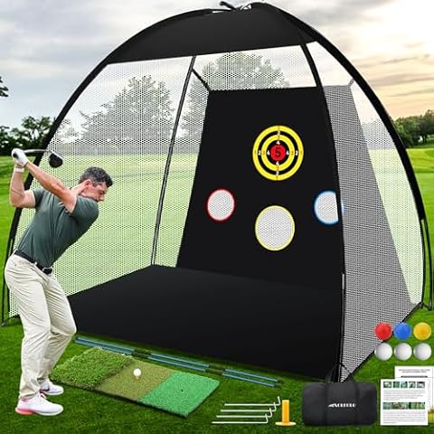 EagleGlo Golf Practice Net and Mat Cover