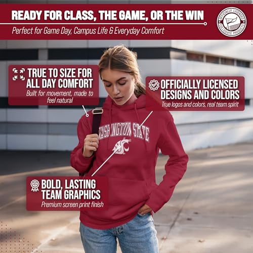 Sudadera con capucha NCAA Medium holgada para evitar el frío en invierno 5