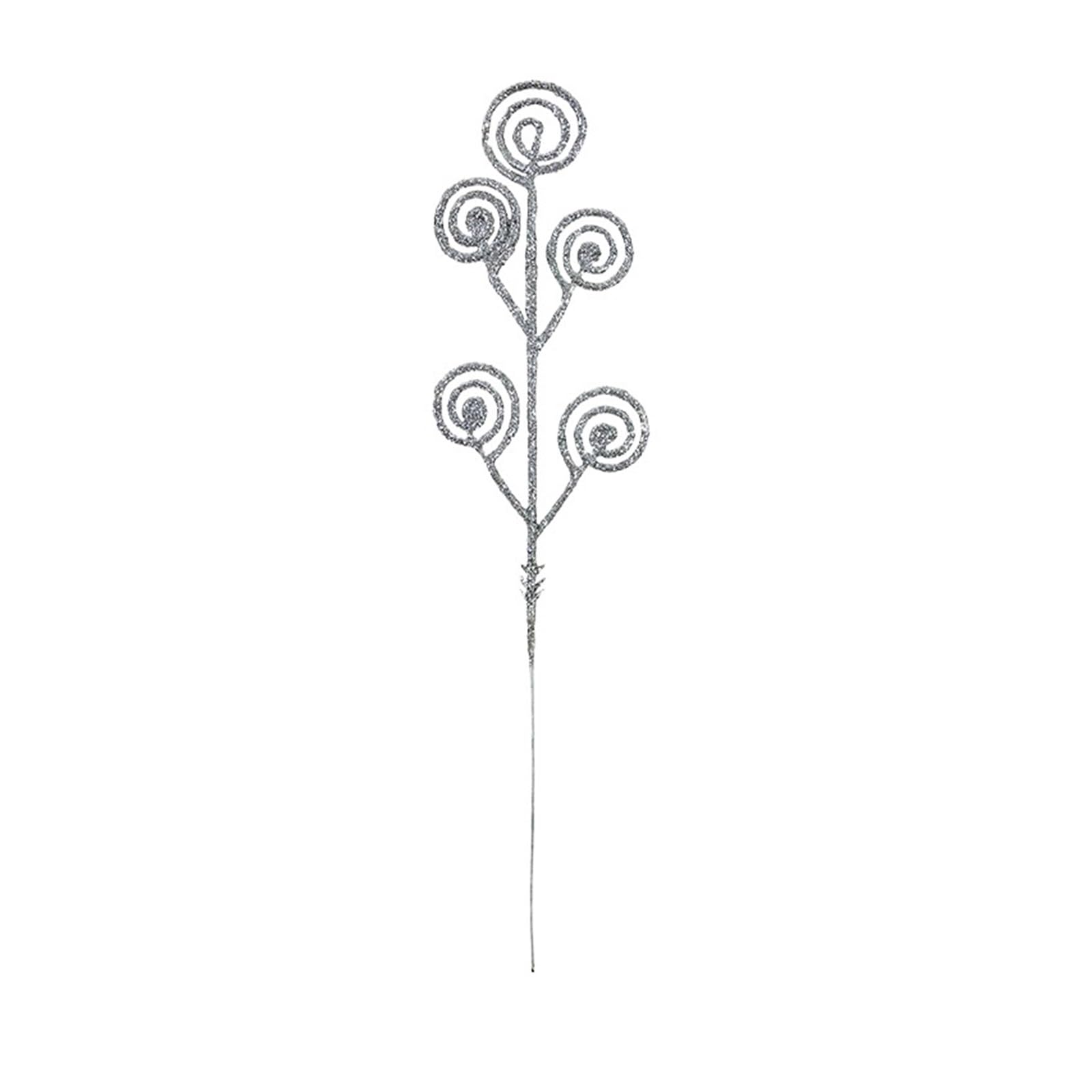 Casetlong 5Pcs Decorations Artificial Bouquet For Home Decor Ornament(Sliver)