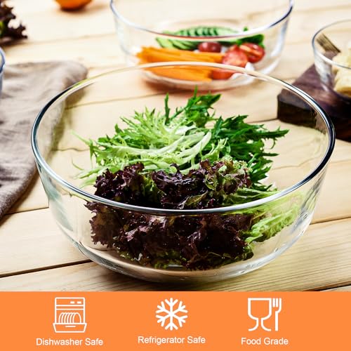 Set de 4 tazones de vidrio apilables para cocina miniatura 3