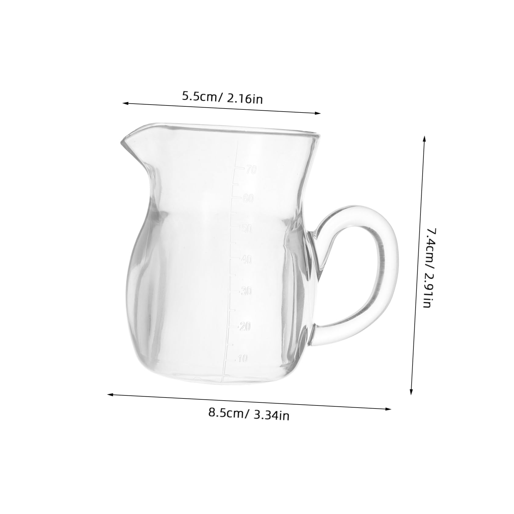 KICHOUSE Versatile Small Wine Dispenser Carafe Ergonomic Handle for Home Bars Events