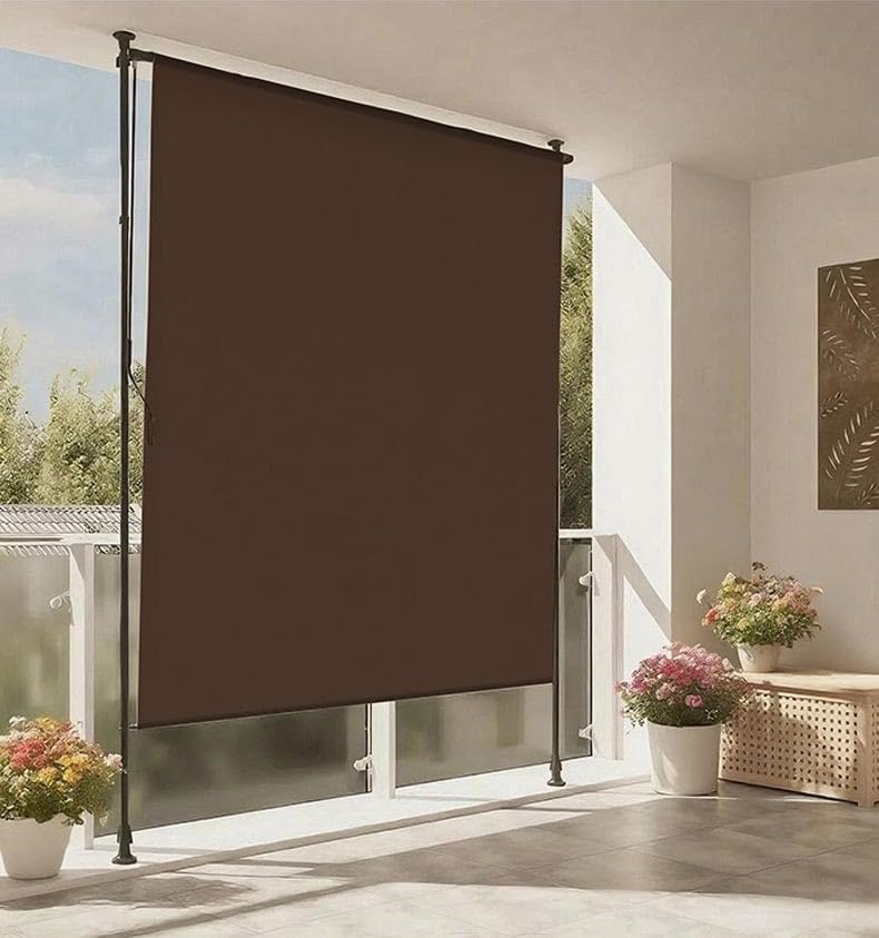 ブラウン木製テレビ台 120cm アクリル窓引き戸付き（テレビボード