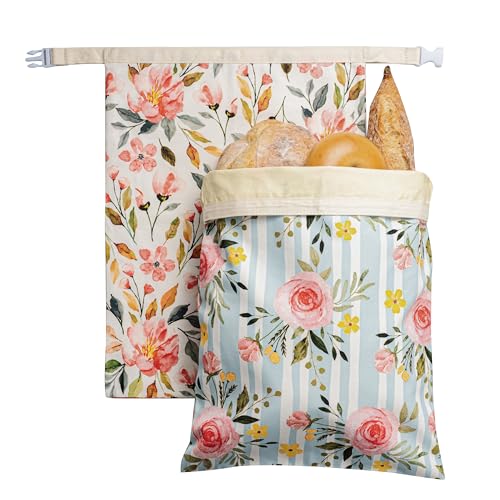 10 Best Reusable Bread Bags That Keep Your Loaves Fresh Longer 2 Beeswax Reusable Bread Bags - 2 Pack