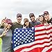 Tarpop 6 Pcs American Flag Baseball Cap Tactical USA Flag Hats Adjustable Washed Us Flag Cap for Men Women(Retro Color,Stylish Style)