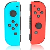 forajoy Joypads for Nintendo Switch Controller,Blue Red Switch Controllers for Switch/Lite/OLED,L/R Switch Joypad Support Dual Vibration/Wake-up Function/Motion Control,No NFC