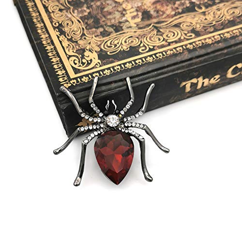 Image of YOQUCOL Halloween Spider Shape Brooch Pins for Women Girls Gift