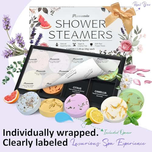 Shower Steamers Aromatherapy Birthday Gifts for Women - 8 Pcs Easter Basket Stuffers, Her Mom Adults Teens Self Care with Natural Essential Oils Relaxation Home Spa Gift Set, Easter Basket Essential - Image 5
