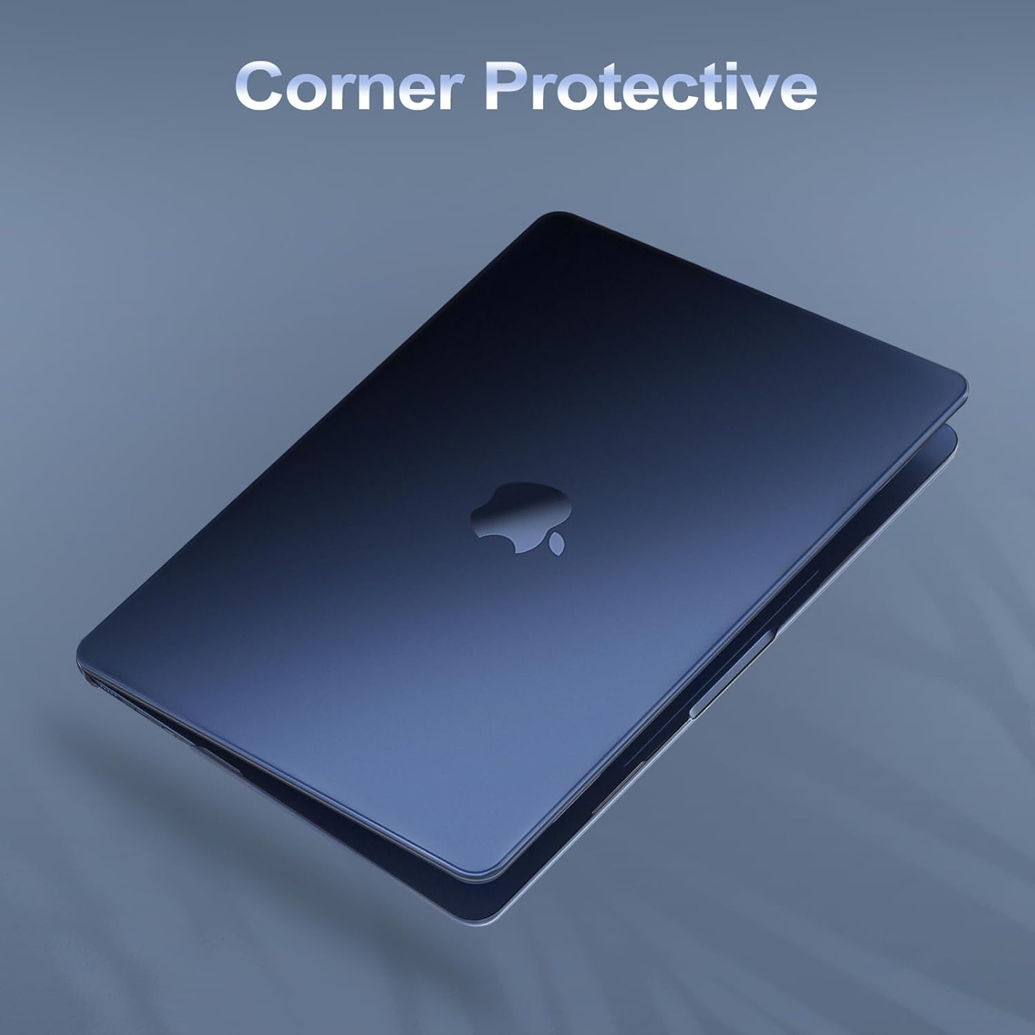 Compatible with MacBook Air 13.6 inch Hard Frosted Case | M4 M3 M2 2026-2022 A3240 A3113 A2681 | Natural Original Color | Crack & Stain Resistant,Shockproof Duty Protection | Midnight