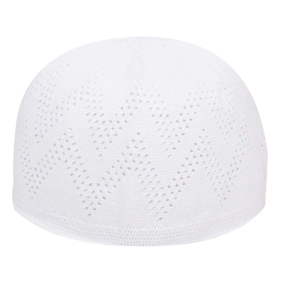 NET Cap NAMAZ TOPI Muslim Cap Islamic TOPI, WHITE, One Size