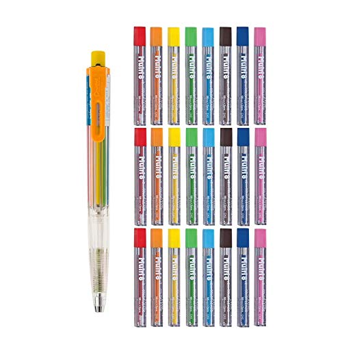 Lápis de Cor Automático, Pentel, Multi8, 2.0mm, 8 Cores