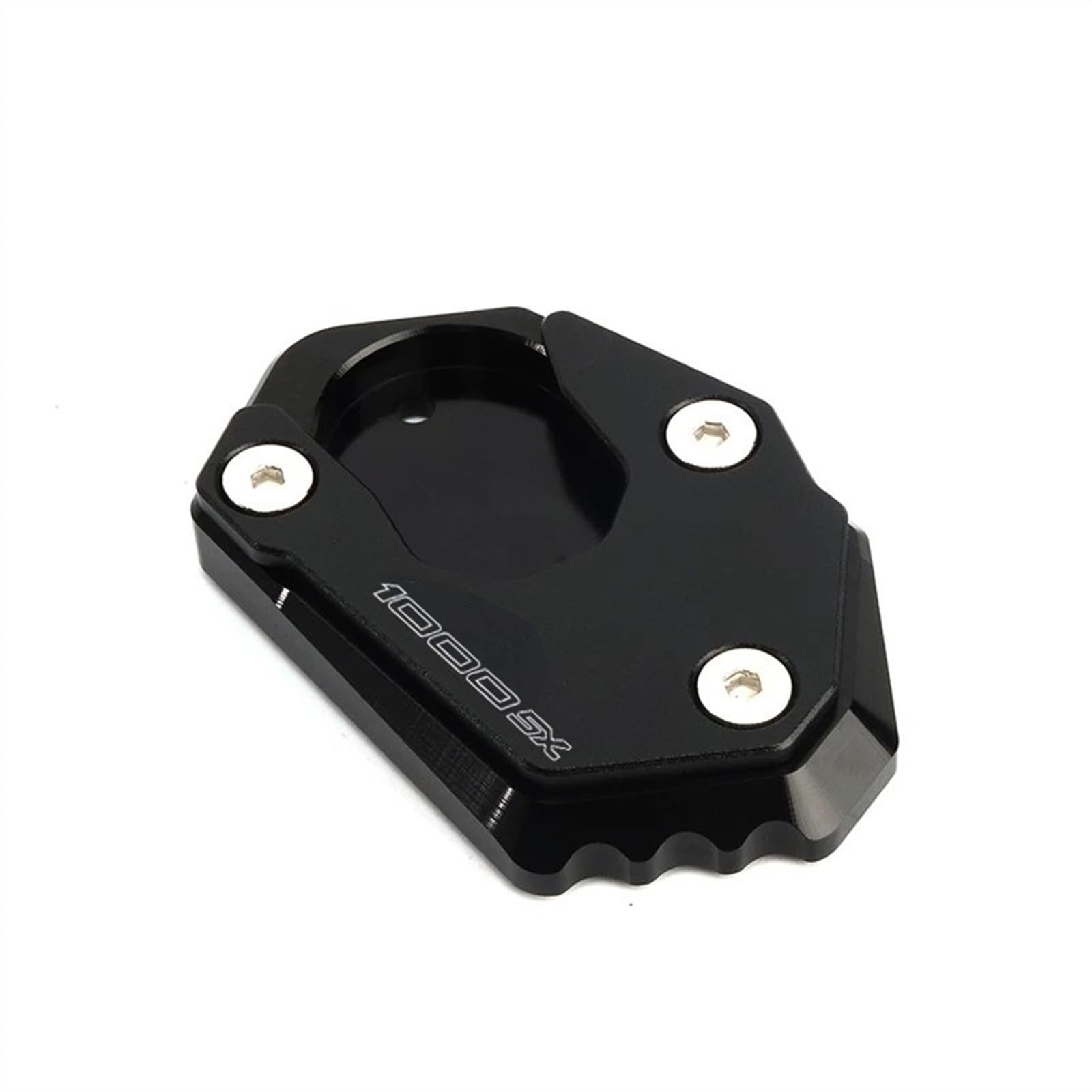Fireleopard Motorcycle Side Stand Extension Pad Kickstand Enlarger Accessories Compatible with NINJA 1000 SX 1000SX Ninja1000sx 2020 2021 2022(Black)