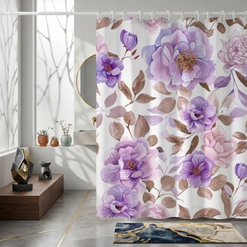Rideau de douche imperméable et lavable en machine 130x170cm polyester