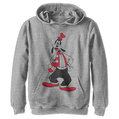 Pull à capuche en polaire Disney Goofy pour garçon taille S en coloris gris chiné