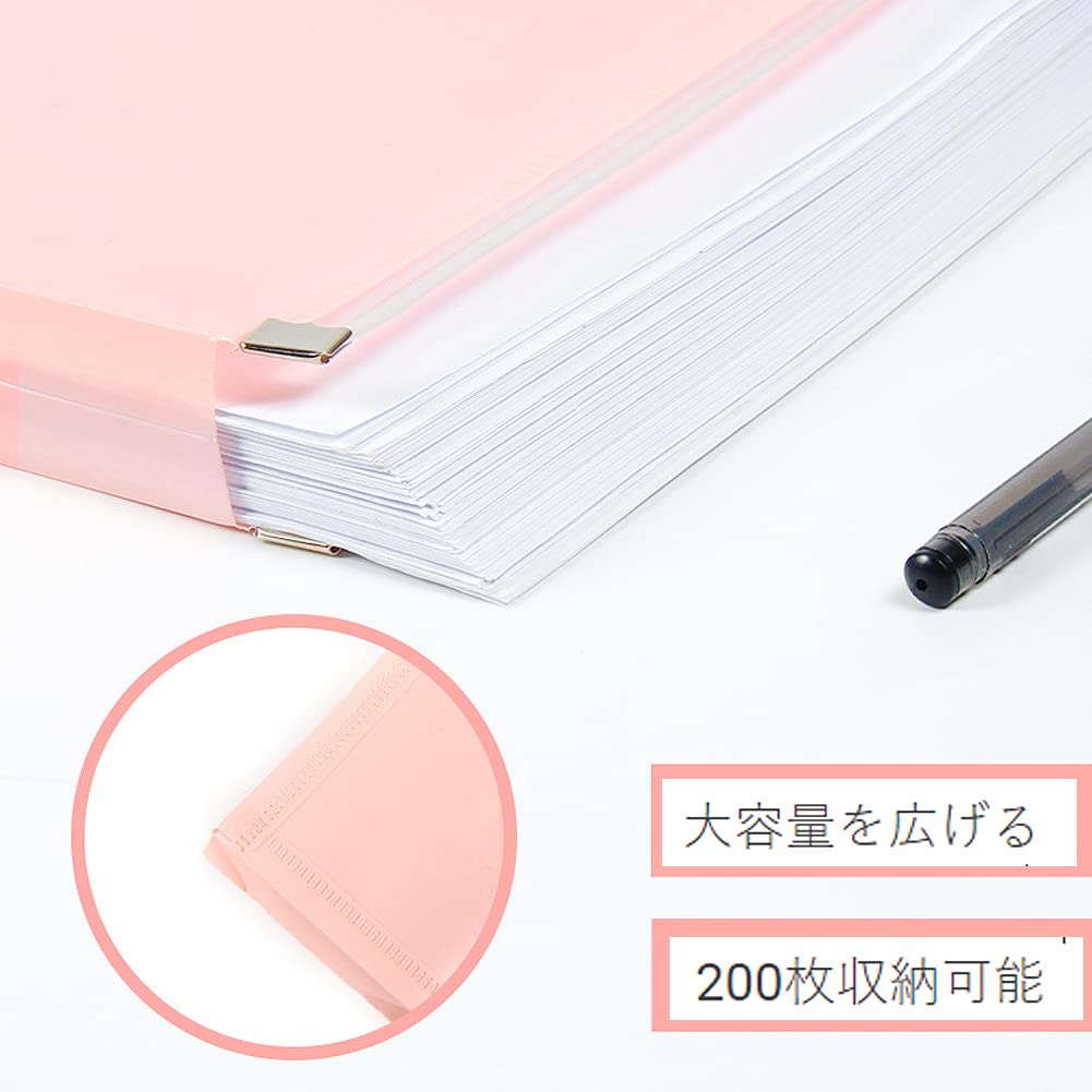 Amazon | Refoiner ファイルケース a4/a5/b6 ジッパー式ファイル袋 横