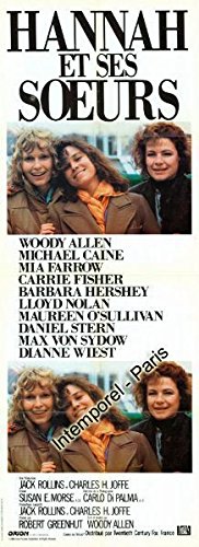 Hannah et Ses Sœurs Affiche Cinema Originale 1986 Woody Allen Nostalgie