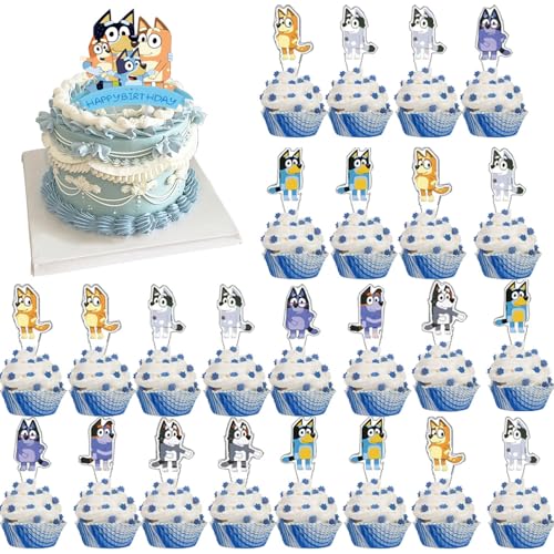 25 PCS Cupcake Toppers,Decoracion Tarta,Cupcake Toppers, Adornos para Cupcakes,Decoracion para Tartas Infantiles, Decorar Tartas de Cumpleaños, suministros de fiesta de cumpleaños