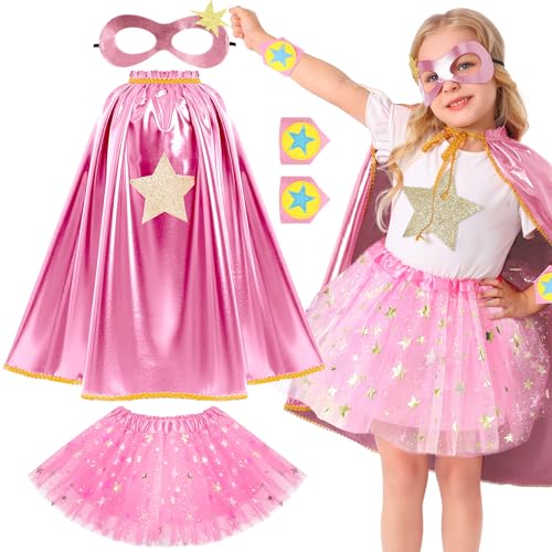 Disfraz de capas de superhéroe para niñas