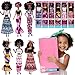 dollbie 6 Pack African American Fashion Dolls Set with Mix & Match Outfits – 11.5