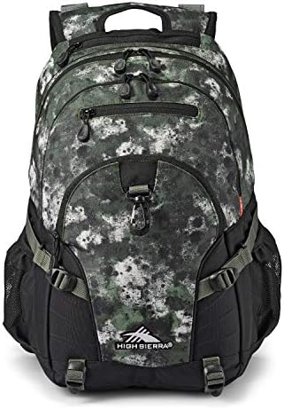 High Sierra Loop Backpack, Travel, or Work Bookbag with tablet sleeve, One Size, Urban Camo