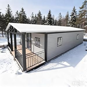 20ft/30ft/40ft Customizable Tiny Home for Sale Modular Prefabricated Mobile House with 1-4 Bedrooms and Kitchen Expandable Container House Foldable Tiny Houses to Live in for Adults