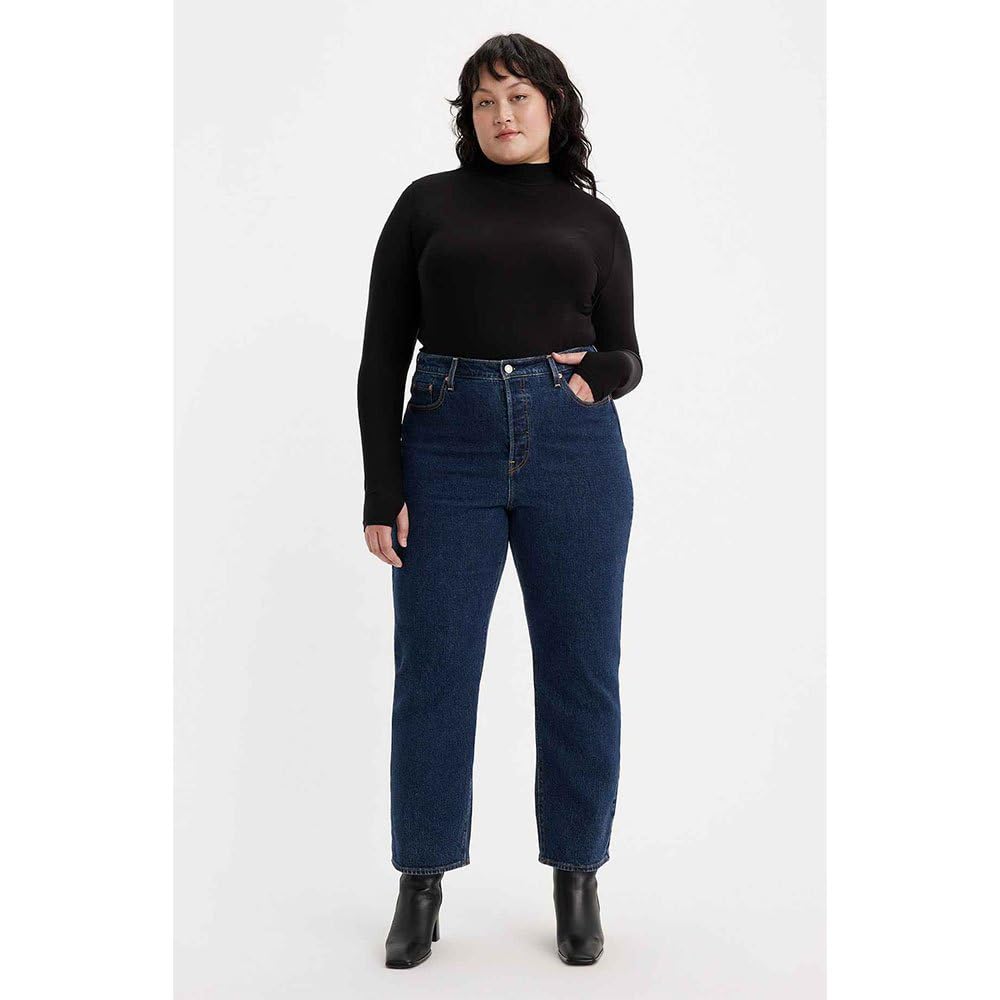 Levi's Ribcage Straight Ankle Zip Jeans Femme