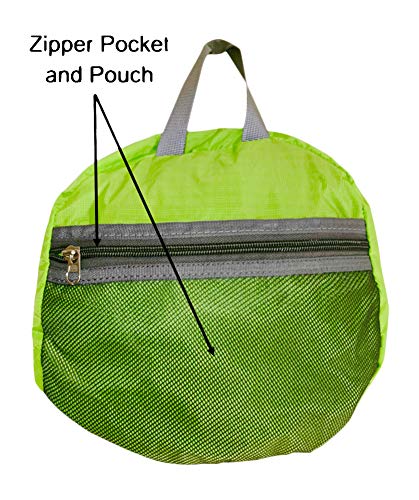 Mochila Deportiva Plegable Wild Pack Verde Lima Ligera miniatura 5