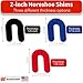 Glazelock 104-Piece Kit Plastic Horseshoe Shims for Leveling (1/4” to 1/32” Sizes) Stacking U Shape Tile Spacers to Level Windows, Floors, Toilet Shims, Doors – Indoor Outdoor Use - Made in USA