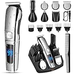 Ufree Barttrimmer Herren, All-in-1 Bartschneider Herren Haarschneidemaschinen für Nase, Körper, Gesicht und Schnurrbart, Wasserdichter Haarschneider Haartrimmer, Fellpflegeset