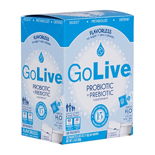 GoLive Probiotics & Prebiotics FLAVORLESS/SUGARLESS Synbiotic Powder, Probiotics + Prebiotics for Women, Men & Kids +15 Billion CFUs, 15 Clinical Strains for Immune & Digestive Health. 28's pack - Thumbnail 7