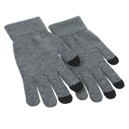 Holibanna 1 Pair Cold Weather Touch Screen Gloves for Cycling and Outdoor Sports Full Finger Knit Gloves Warm and Water Resistant for Winter Riding and Skiing Activities