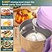 COOKLEE 6-IN-1 Stand Mixer, 8.5 Qt. Multifunctional Electric Kitchen Mixer with 9 Accessories for Most Home Cooks, SM-1507BM, Lavender