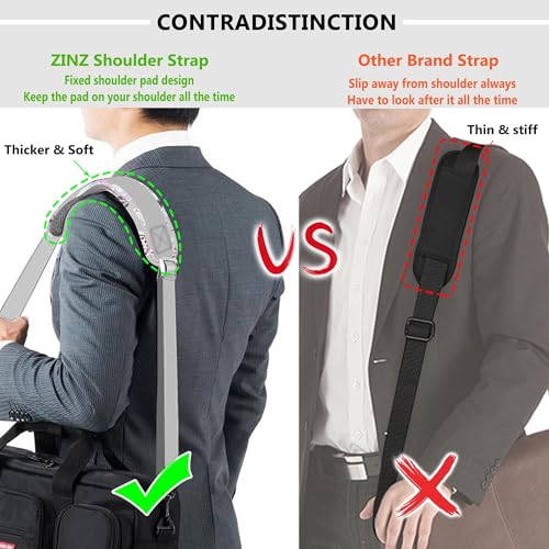 Image of ZINZ Bag Shoulder Strap, Padded Adjustable Shoulder Strap Replacement