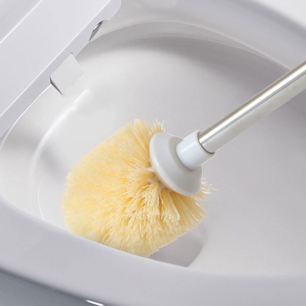 Design Classico Manico Lungo bambù Brush Brush e Base Brush Brush Brush Design Semplice Brush Brush Brush Famiglia Bagno Dead Angolo dei Pennello Brush Set Risparmia Spazio