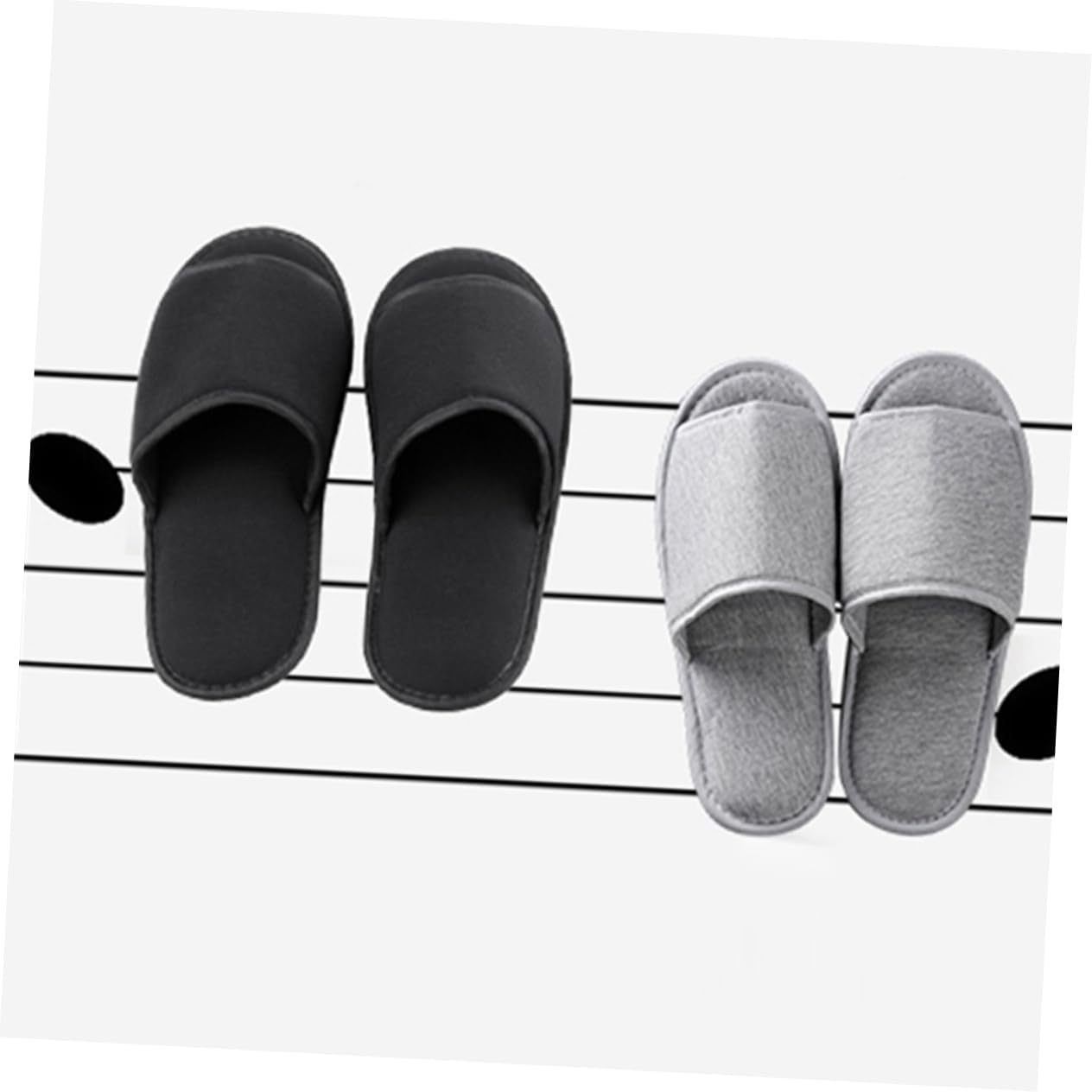 Hemobllo 2pairs Travel Portable Disposable Slippers for Men Women Lightweight Breathable Hotel Slippers for Guests for Spa Salon and Bedroom Use